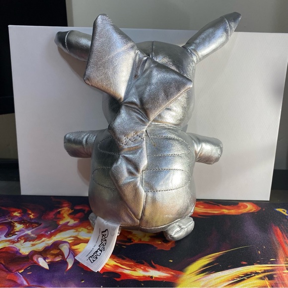 SILVER PIKACHU PLUSHIE BRAND NEW - Picture 2 of 2